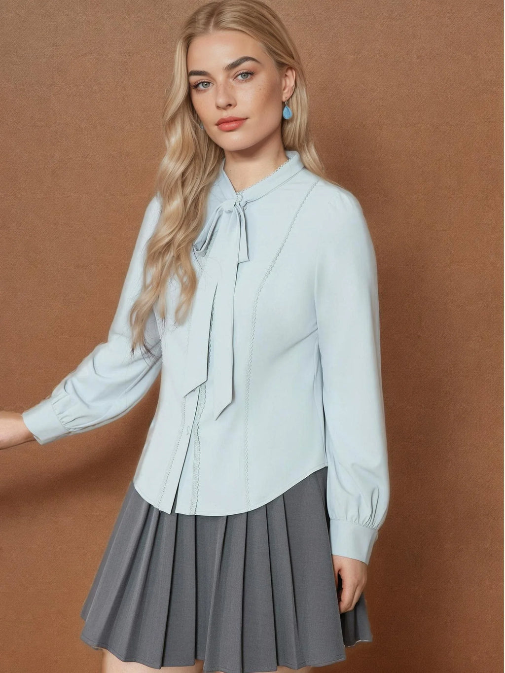 DUSHU Plus Size UPF50+Sunscreen Leather French Shirt 2025 Spring New Commuter Sunscreen Casual Loose Shirt 25DS81092