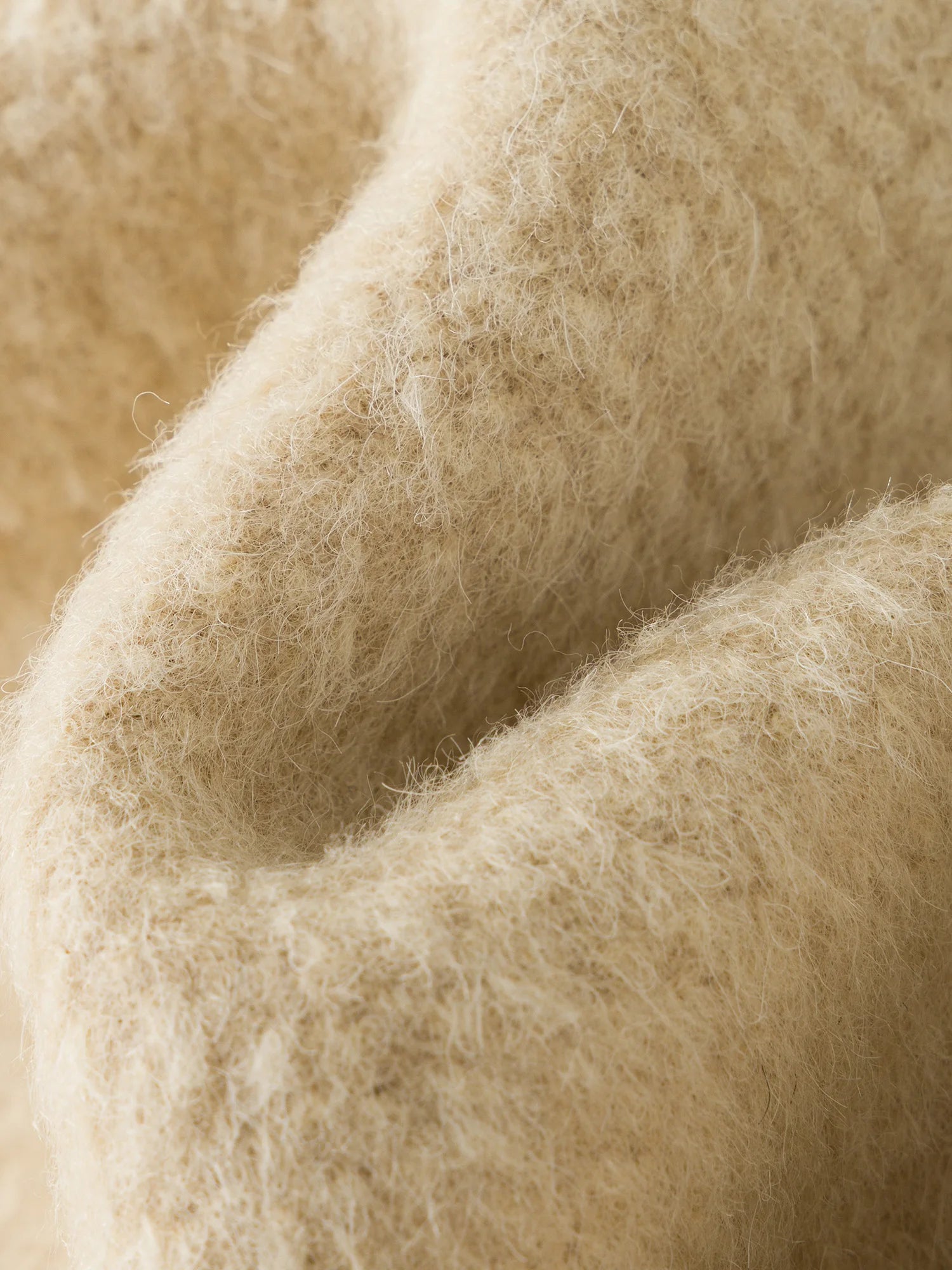 DUSHU Oatmeal Stand Collar Double-breasted Patch Pocket Woolen Coat 2025 Winter Woolen Coat Simple Sweet Temperament Korean