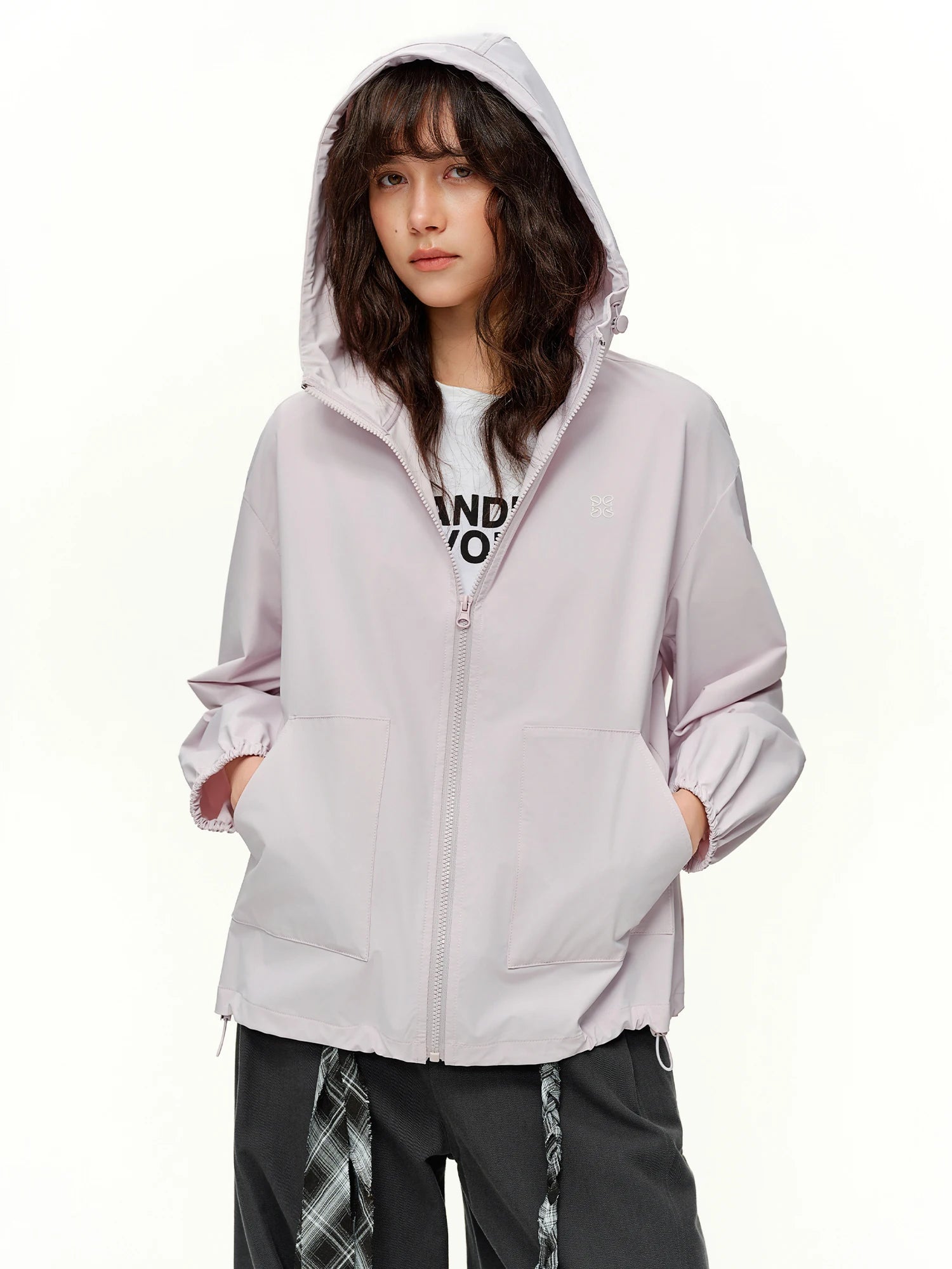DUSHU 2026 Spring Women's Hooded Jacket Casual Commuter Short Coat - Lightweight Windproof Outdoor Sportswear Daily Streetwear