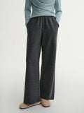 DUSHU Plus Size Women's Elastic Waist Relaxed Fit Fashion Wide Leg Casual Pants 2025 Winter New Arrival Cloud Layers Collection