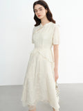 DUSHU Plus Size Women's French Romantic New Chinese Dress 2025 Summer Retro National Style Patchwork 25DS82320
