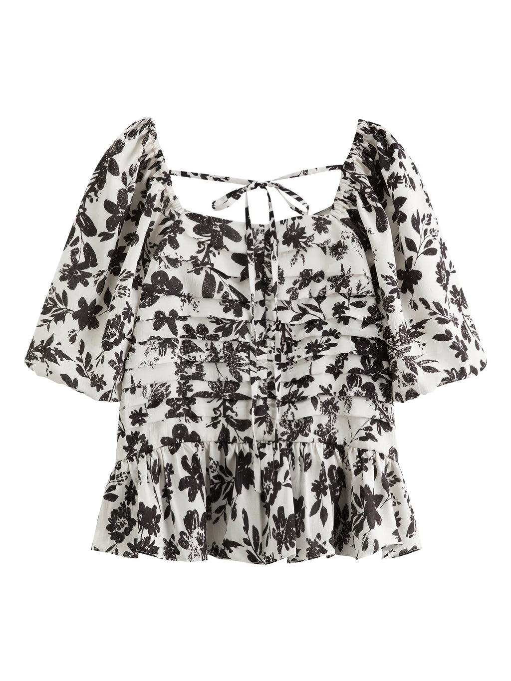 DUSHU French Design Floral Shirt 2025 Summer New Fashion Commuter Short-sleeved Top 25DS88009
