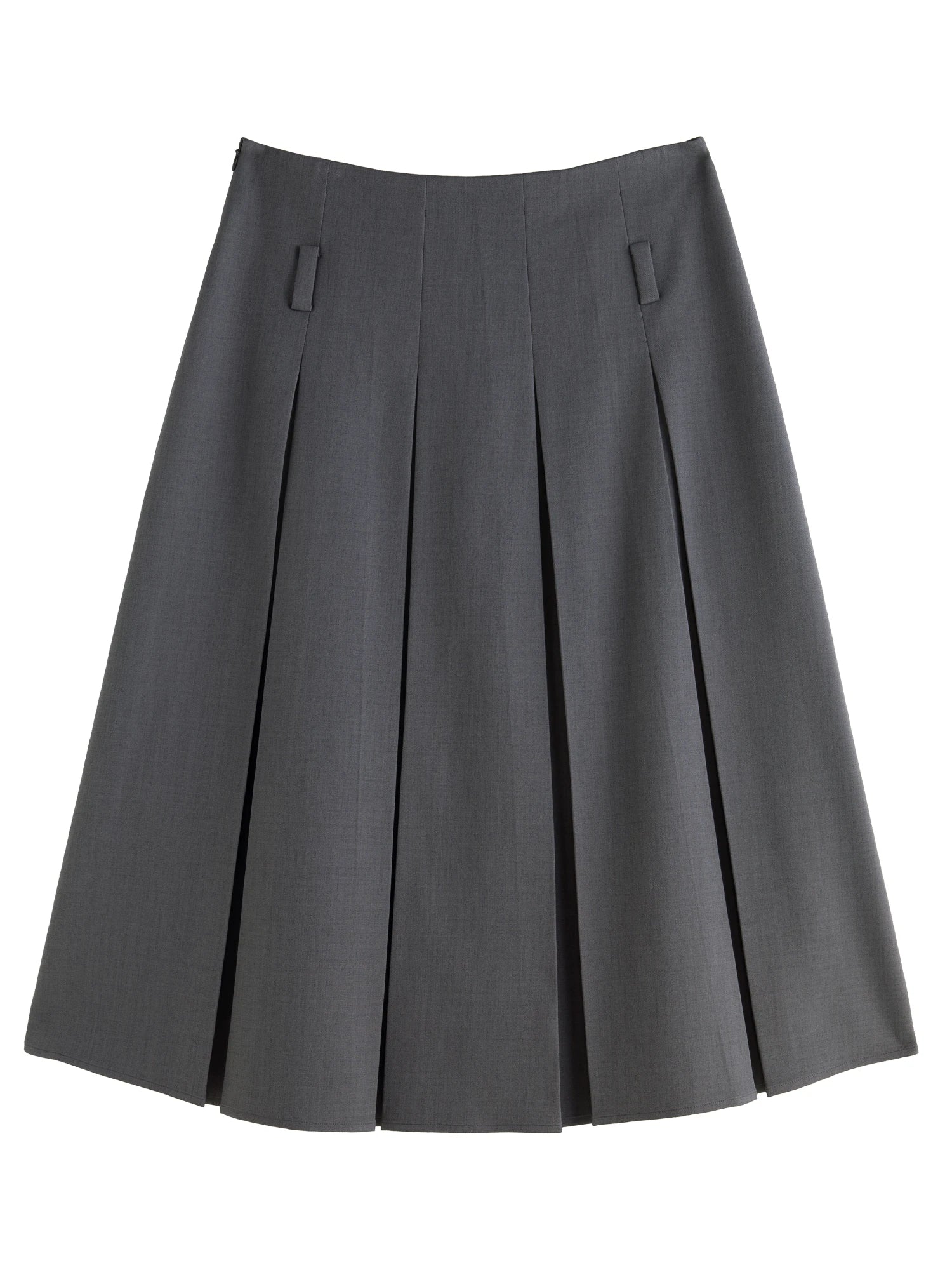 DUSHU Plus Size Dark Gray Blazer Skirt Suit Office Outfit 2024 Autumn New Design Lapel Elegant Dress Skirt Female Suit（No Belt）