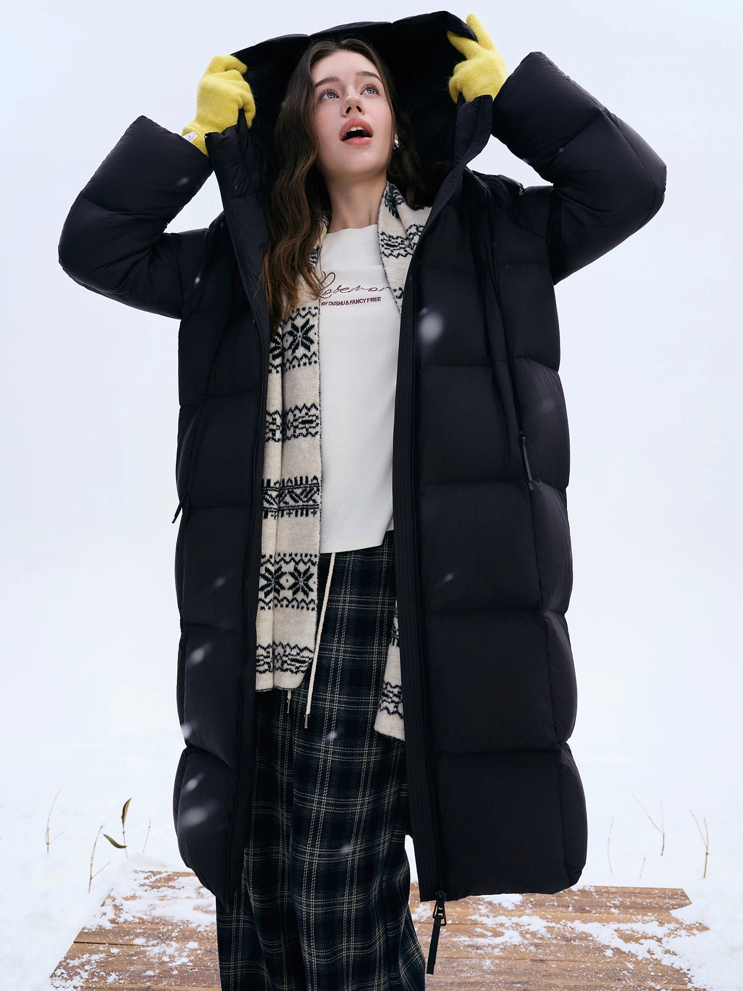 DUSHU Winter 2025 Women Long Short Down Jacket - Triple Protection Waterproof Oil Resistant Dust Proof Warm Insulated Coat